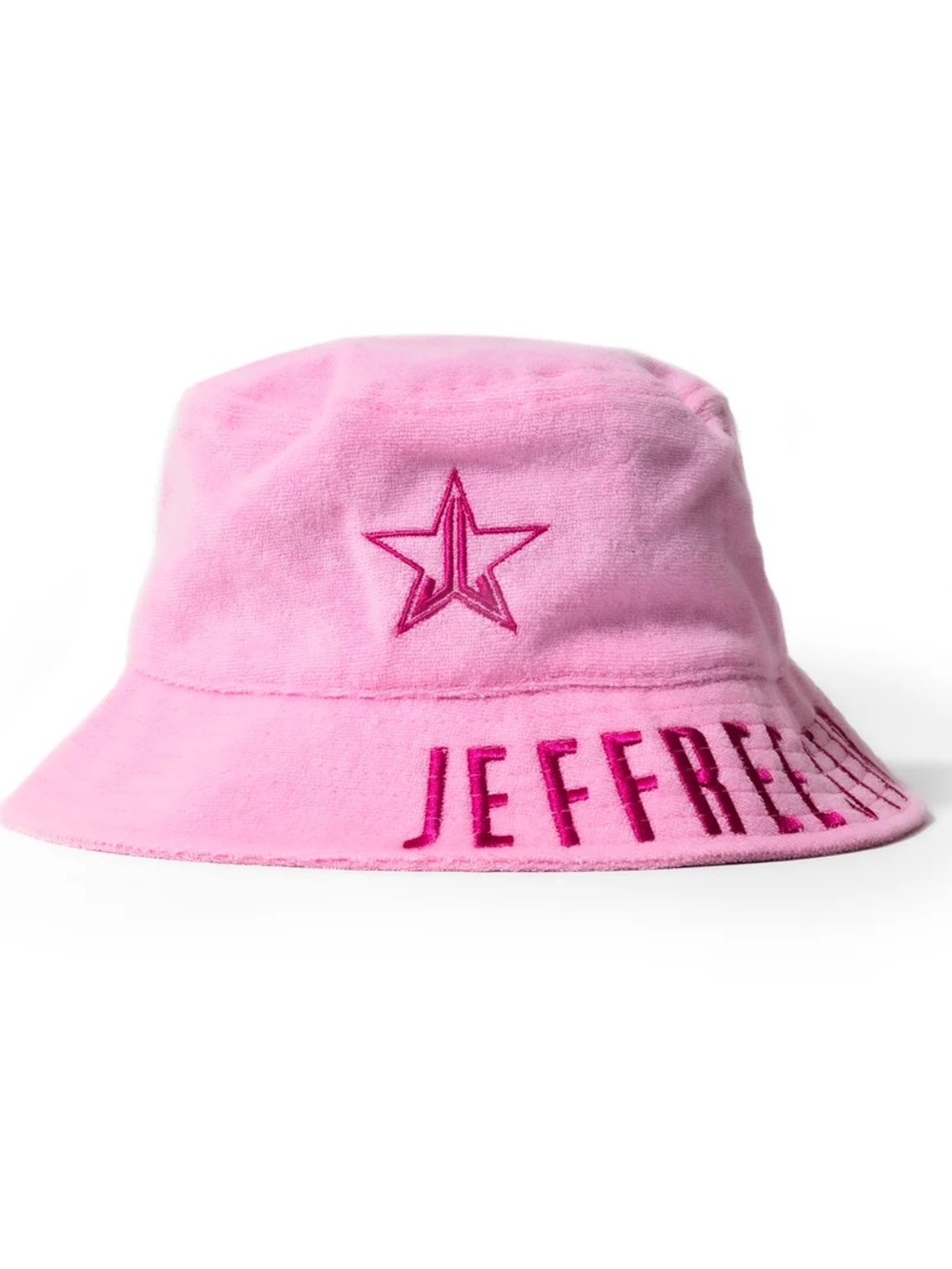 Jeffree Star Pink Embroidered Bucket Hat